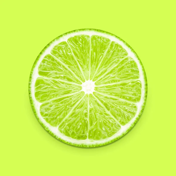 Lime slice fruit — Stock Photo, Image