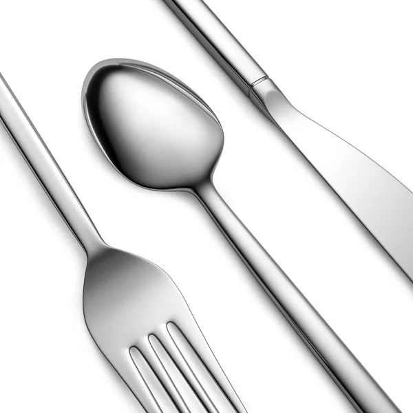 刀。叉。勺子 — 图库照片