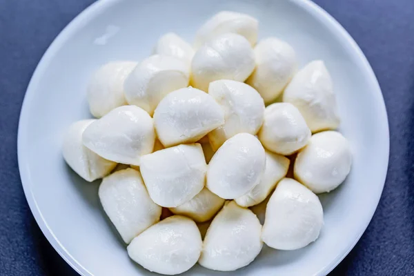 Deliciosas Bolas Queijo Mozzarella — Fotografia de Stock