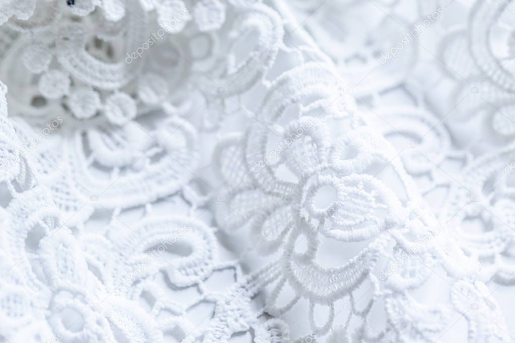 Abstract white lace background