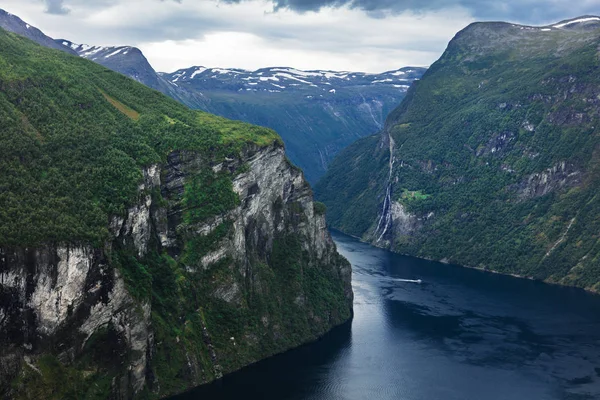 Gyönyörű Kilátás Geiranger Fjordra Norvégia — Stock Fotó
