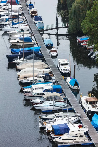 Yachts Port River Prague — Stock Photo, Image