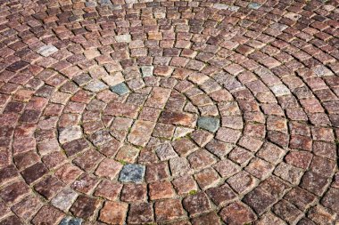 abstract background of old cobblestone pavement clipart