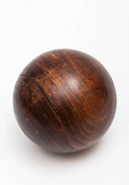 Wood Ball Croquet White Background — Stock Photo, Image