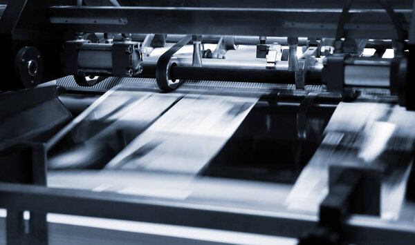 Polygraphic process in a modern printing house