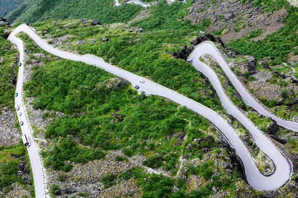 Troll Road Bergrutten Trollstigen Norge — Stockfoto