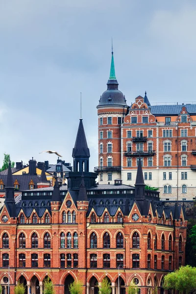 Hermosos Edificios Con Torres Estocolmo Países Bajos Fotos De Stock