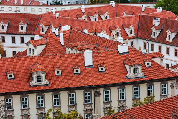 Telha Telhados Cidade Velha Praga República Checa — Fotografia de Stock