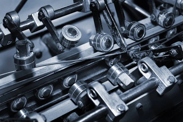 Equipment for a fastening of magazines in modern printing house — Stock Photo, Image