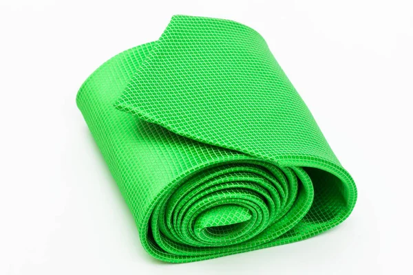 Зелена Краватка Крупним Планом Білому Тлі — стокове фото