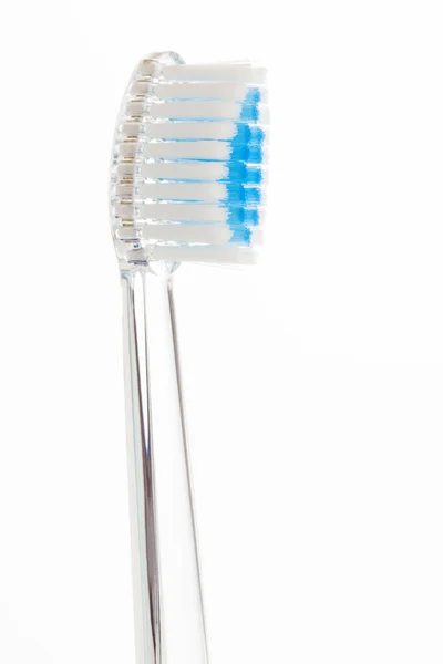 New Toothbrush Close White Background — Stock Photo, Image