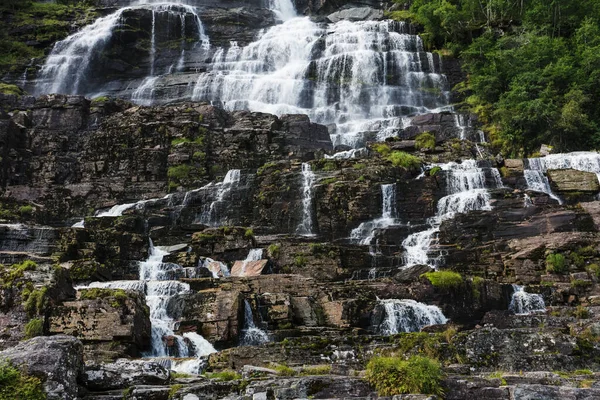 Tvindefossen Vízesés Voss Közelében Norvégia — Stock Fotó