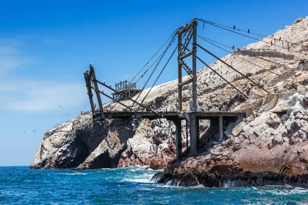 Rampas Carregamento Guano Nas Ilhas Ballestas — Fotografia de Stock