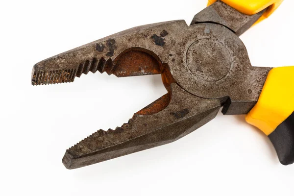 Old Pliers White Background — Stock Photo, Image