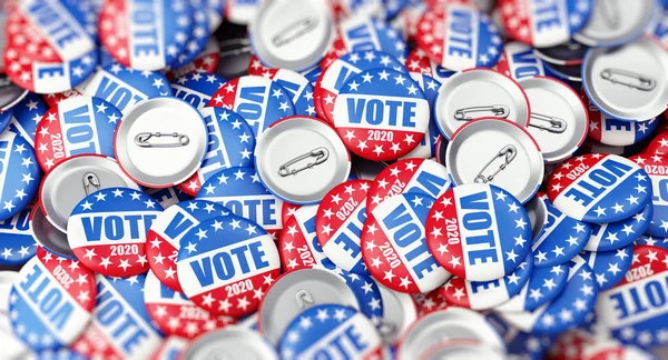 Votare Tasto Badge Elettorale Sfondo 2020 Votare Usa 2020 Illustrazione — Foto Stock