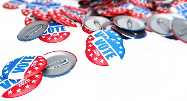 Vote Élection Badge Bouton Pour 2020 Fond Vote Usa 2020 — Photo