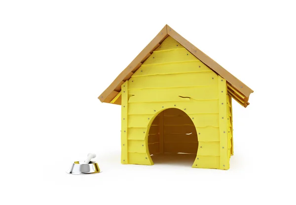 Hundemütze auf weißem Hintergrund. 3D-Abbildungen — Stockfoto