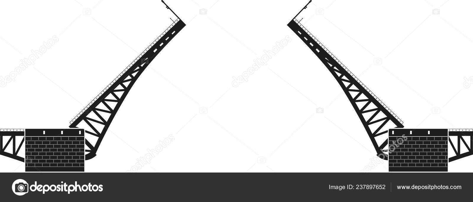 Vector swing bridge Stock Vector Image by ©megastocker 237897652