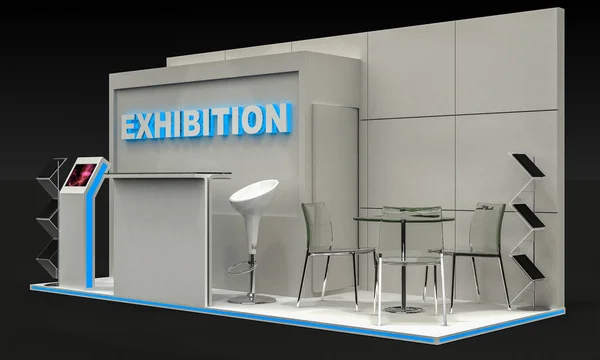 3D Illustration of Exhibition Stand — Stock Photo, Image