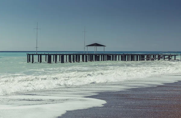 Costa mediterrânica no verão - Tempestade — Fotografia de Stock