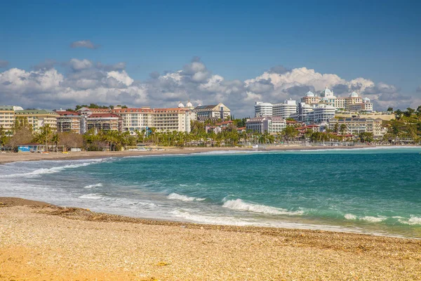 Línea costera frente a la línea Hoteles — Foto de Stock