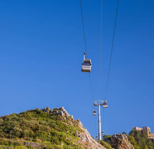 Suspension Cable Car in summer — Stock Photo, Image