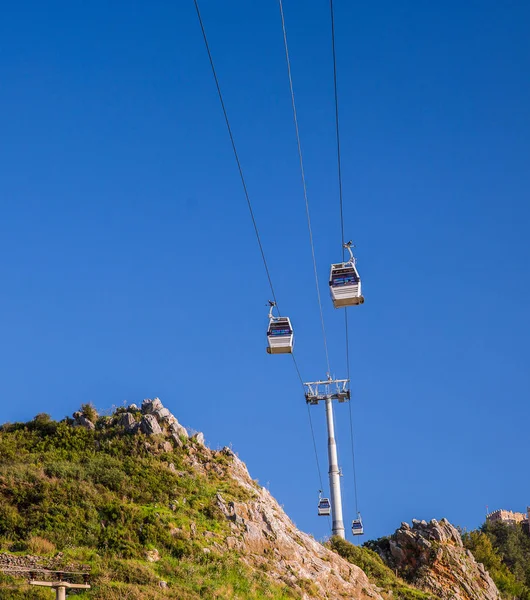 Suspension Cable Car in summer — Stock Photo, Image