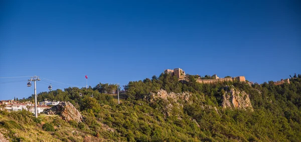 Alanya fästning vägg i Turkiet — Stockfoto