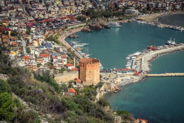 Alanya Marina'nın havadan görünümü, Türkiye