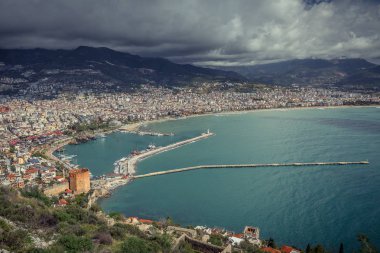 Alanya Marina'nın havadan görünümü, Türkiye