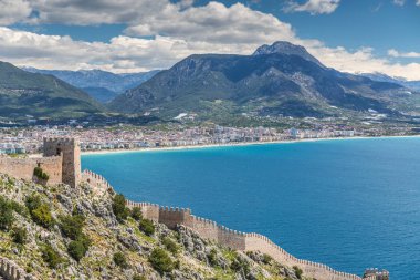 Alanya limanının Türkiye'deki havadan görünümü