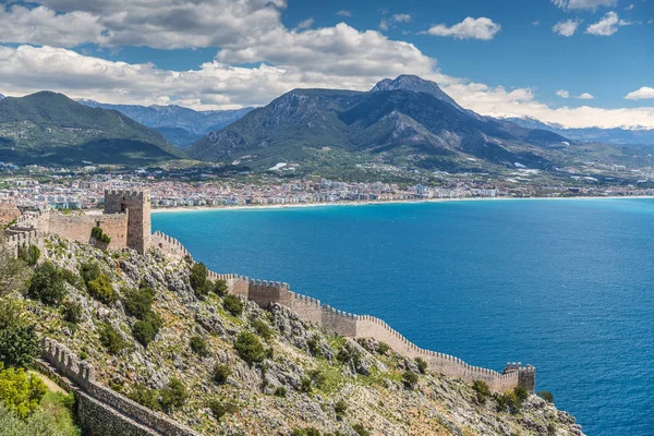 Veduta aerea del porto di Alanya in Turchia — Foto Stock