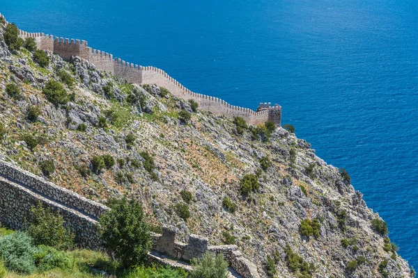 Luftaufnahme des Hafens von alanya in der Türkei — Stockfoto