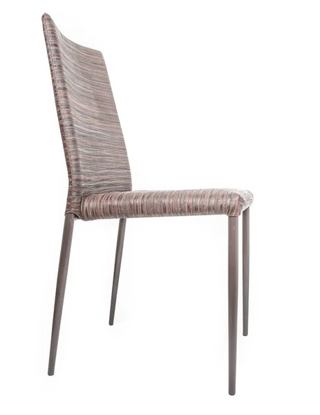 Beyaz izole kahverengi sandalye — Stok fotoğraf