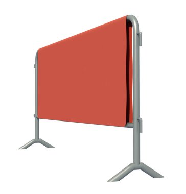 Mobil Güvenlik çit izole 3d illüstrasyon