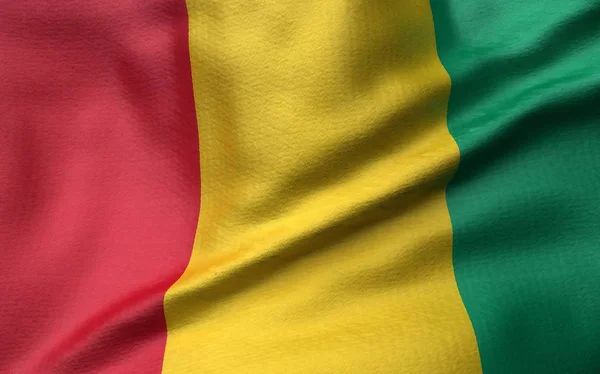 3D Illustration of Guinea Flag — Stock Photo, Image