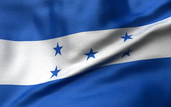 Ilustración 3D de Bandera de Honduras — Foto de Stock