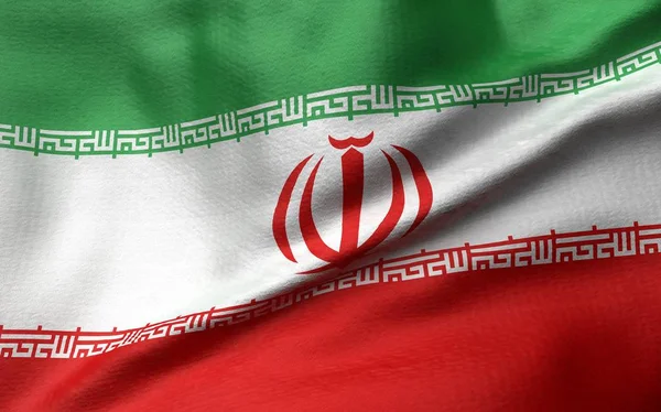 3D illustration av Iran flagga — Stockfoto