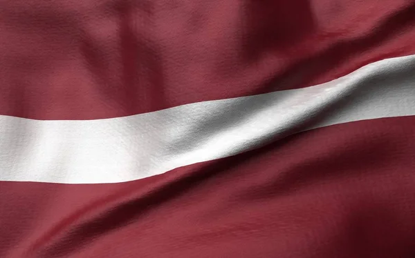 3D Illustration of Latvia Flag — Stock Photo, Image