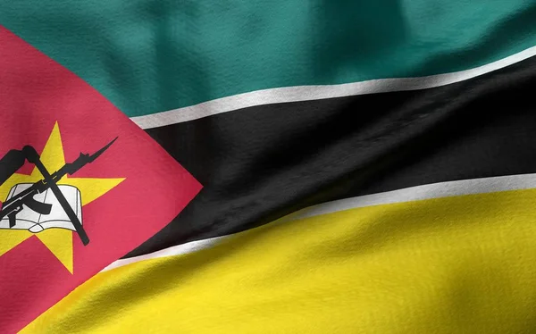 3D Illustration of Mozambique Flag — Stock Photo, Image