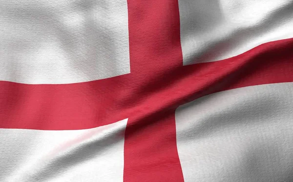 3D illustratie van Engeland vlag — Stockfoto