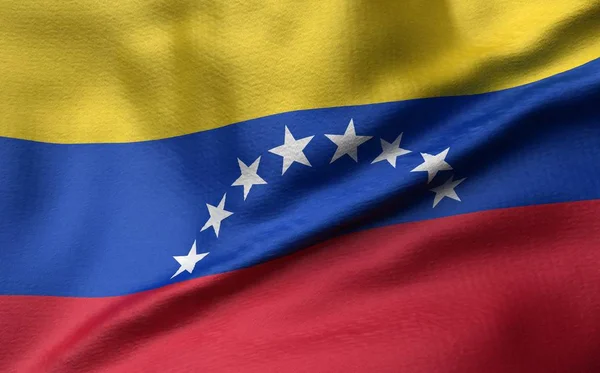 3D illustratie van Venezuela vlag — Stockfoto