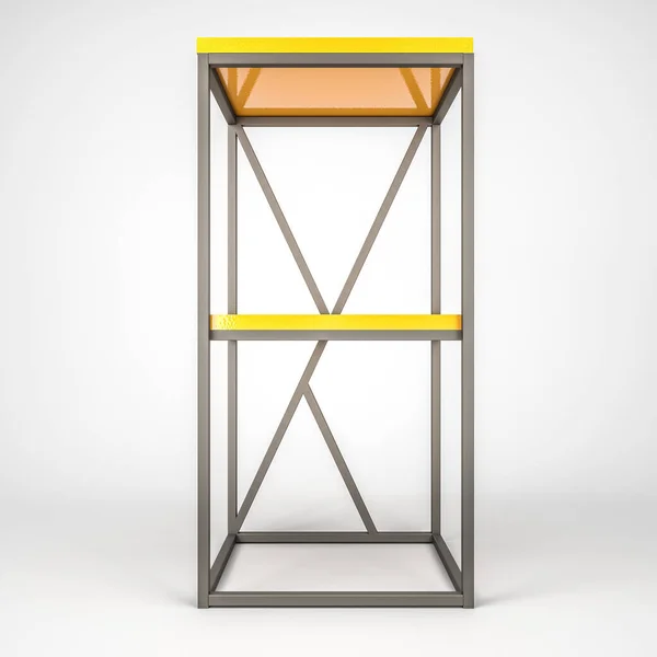 3d ilustracja nowoczesnego strychu stylu rack — Zdjęcie stockowe