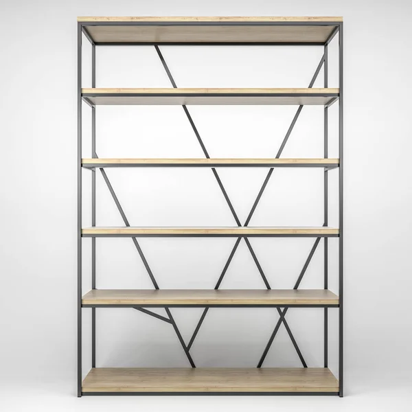 3D-illustration av en modern loft-stil rack — Stockfoto