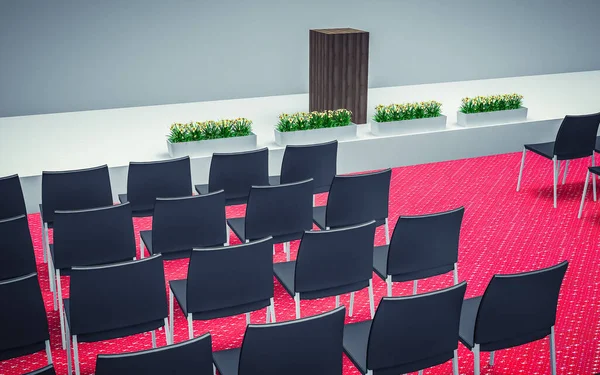 Konferans Salonunun Sandalyeli Görüntüsü — Stok fotoğraf