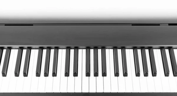 现代黑白数码钢琴 — 图库照片
