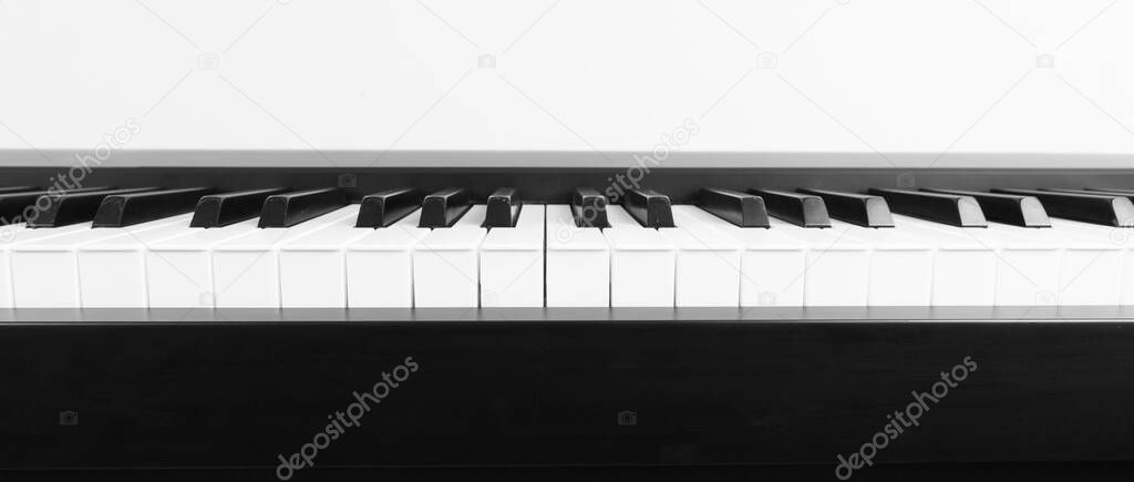 Modern Black and White Digital piano