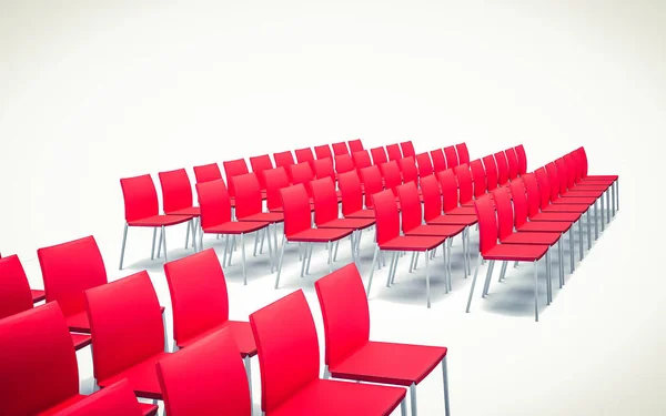 3D Konferans Salonu 'nun sandalyeli hali — Stok fotoğraf