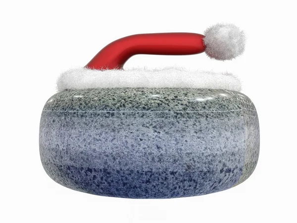 Ilustración 3D de una piedra para jugar al curling — Foto de Stock