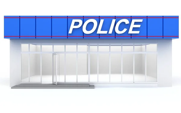 3D illustration of a police office — Stock Photo, Image